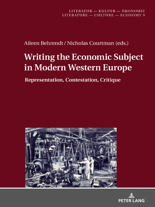 Title details for Writing the Economic Subject in Modern Western Europe by Christine Künzel - Available